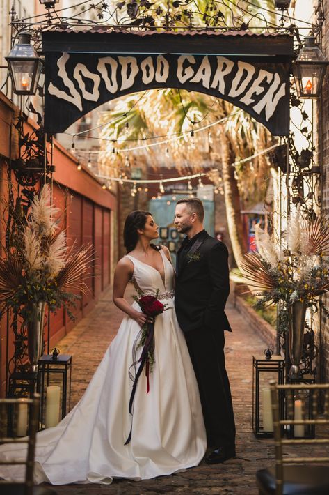 Make your wedding dreams come true with a mystic twist of Voodoo. ❤️ | Live Nation Special Events | House of Blues New Orleans |   #WeddingPhotos #WeddingVenues Bayou Wedding, Louisiana Wedding Venues, Jazz Wedding, New Orleans Elopement, Nola Wedding, Live Nation, Louisiana Wedding, Wedding Spot, Wedding Reception Locations