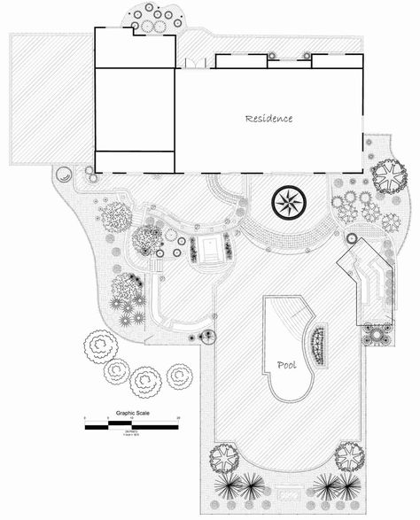 Take a look at these swimming pool designs and plans for inspiration on creating your own backyard oasis. This collection of small pool designs can help you determine what will work best for the aesthetic you're aiming for. If you see something that sparks ideas for changes or adjustments, My Pool Plans can help make your dream pool a reality. Contact us for a free quote on our pool design services and begin turning your vision into a stunning reality today. Pool Layout Design, Swimming Pool Layout, Pool Layout, Garden Design Software, Architecture Symbols, Landscape Design Software, Architecture Drawing Presentation, Architectural Scale, Landscape Architecture Drawing