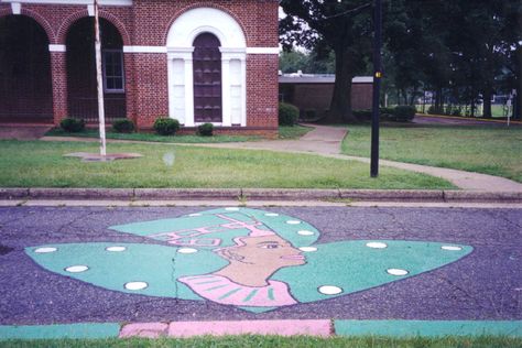 Horseshoe (Fraternity & Sorority Plots) of Livingstone College, Alpha Xi Casa Philanthropy Kappa Alpha Theta, Livingstone College, Kappa Alpha Theta Canvas, Kappa Alpha Theta Graphic, Kappa Delta Letters Painted, Campus Life, Alpha Kappa Alpha Sorority, Livingstone, Alpha Xi