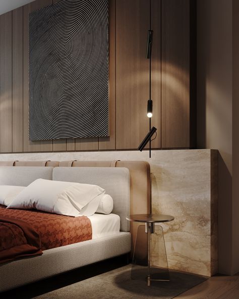 Luxury Home Loaded With Marble and Modern Style Bilik Tidur, غرفة ملابس, Bedroom Bed Design, Sopot, Luxury Bedroom, Headboard Designs, Bedroom Headboard, Contemporary Bedroom, Luxurious Bedrooms