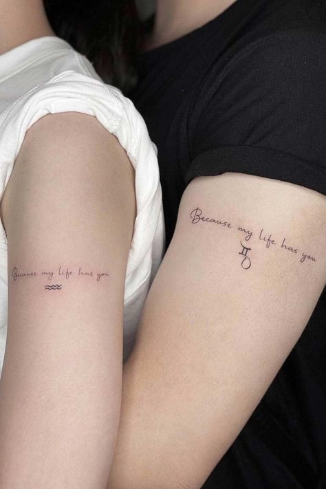 Love is a powerful thing and it can be expressed in many ways, from the little things that people do for each other to tattoos of their names intertwined on skin. Here are some ideas for couples who want to get matching designs or just something special together! #coupletattoos #coupletattoo #coupldtattooideas #lovetattoos #matchtattoos #tattooforcouple Tattoo Parejas, Script Lettering Tattoo, Classic Tattoo Designs, Wedding Date Tattoos, Simple Couples Tattoos, Couple Name Tattoos, Meaningful Couple Tattoos, Best Couple Tattoos, Tattoo Mini