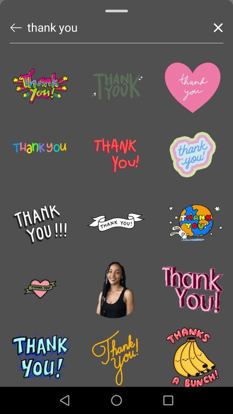 Try '' thank you '' Isntagram Gif to thanks others on isnta story Thank You Ig Story, Insta Gifs, Gif Ig, Gif Instagram, Ariana Grande Wallpaper, Thanks A Bunch, Thank You Stickers, Thank You Notes, Photoshoot Poses