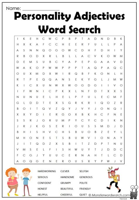 nice Personality Adjectives Word Search Personality Adjectives Worksheets, Adjectives Word Search, Describing Personality, Adjectives To Describe People, Personality Words, Personality Adjectives, English Revision, Adjectives Activities, Adjective Words