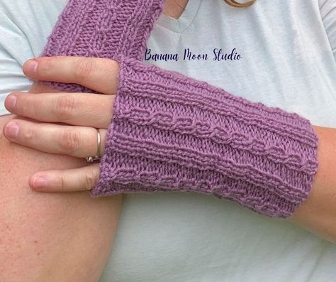 Free Knitting Pattern for Fingerless Gloves on Straight Needles • Banana Moon Studio Pattern For Fingerless Gloves, Fingerless Gloves Free Pattern, Gloves Free Pattern, Fingerless Gloves Knitting Pattern, Gloves Knitting Pattern, Gloves Knitting, Fingerless Gloves Knitted Pattern, Local Yarn Shop, Knitted Mittens