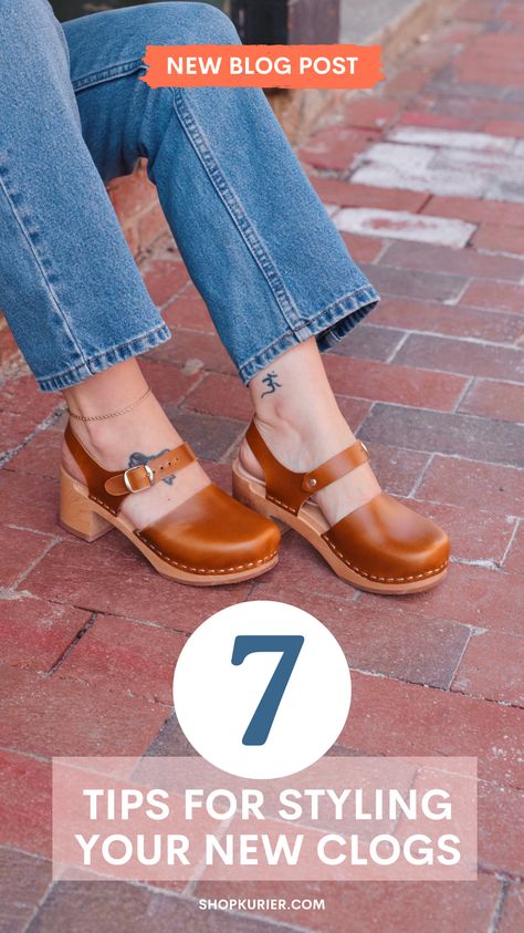 This blog post will provide tips and inspiration for styling your new clogs. From pairing them with jeans to jumpsuits, we'll cover all the ways you can make your clogs the perfect addition to your wardrobe. Whether you're a seasoned clog-wearer or just starting to experiment with this versatile shoe style, this post is sure to provide some helpful insights and ideas. Dansko Maryjane Clog Outfits, B.o.c. Clogs Outfits, Clog Fashion Outfits, Clog Jeans Outfit, Clogs Jeans Outfit, Brown Leather Clogs Outfit, Boc Clog Outfits, Clogs With Flare Jeans, Style Clogs Outfit