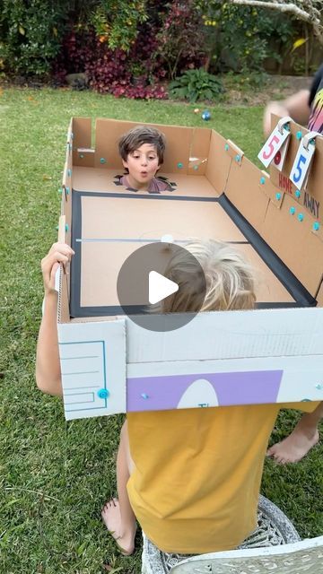 Diy Skee Ball Game, Diy Duck Pond Carnival Game, Diy Ski Ball Game, Cardboard Arcade Games Diy, Home Made Carnival Games, Cardboard Box Games, Carnival Diy Games, Diy Casino Games, Diy Foam Party