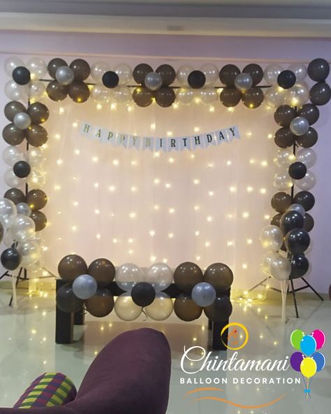 Simple Balloon Decorations For Birthday, Teachers Day Decoration, Simple Balloon Decoration, Simple Room Decoration, Birthday Room, Simple Stage Decorations, Simple Birthday Party, Birthday Room Decorations, Cutwork Blouse