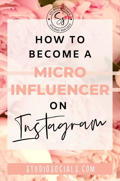 how to become a micro influencer on Instagram Making Money On Instagram, Micro Influencer, Instagram Marketing Strategy, Instagram Promotion, Marketing On Instagram, Small Business Social Media, Social Media Marketing Content, Instagram Marketing Tips, Social Media Growth