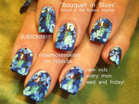 Nail-art by Robin Moses blue wedding  http://www.youtube.com/watch?v=iQE0qZqhV6w Robin Moses, Shellac Nail Art, Aesthetic Nail, Elegant Nail Art, Blue Nail Art, Flower Nail Designs, Nail Art Ombre, Blue Nail, Nail Art Videos