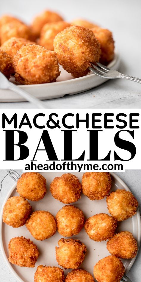 Leftover Mac And Cheese, Mac And Cheese Balls Recipe, Fried Mac And Cheese Balls, Fried Mac N Cheese Balls, Mac And Cheese Balls, Cheese Balls Recipe, Mac N Cheese Balls, Fried Mac And Cheese, Mac And Cheese Bites