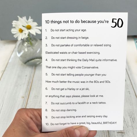 50th Birthday Funny Quotes, Sister Poems Birthday, 50th Birthday Poems, Birthday Wishes Poems, Funny 50th Birthday Quotes, Birthday Verses For Cards, 50th Birthday Wishes, Funny 50th Birthday, Card Verses