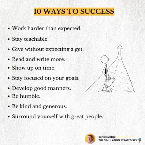 10 WAYS TO SUCCESS:   #successmindset #personaldevelopment #motivation #innovation #growth #inspiration Setting Yourself Up For Success, Success Wishes, Growth Inspiration, How To Become Successful, Powerful Motivational Quotes, Steps To Success, Interesting English Words, Great People, Success Tips