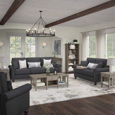 Practical Living Room, Double Chaise Lounge, Living Room Decor On A Budget, Inspire Me Home Decor, Room Seating, Living Room On A Budget, Living Room Remodel, Bush Furniture, Corner Sectional