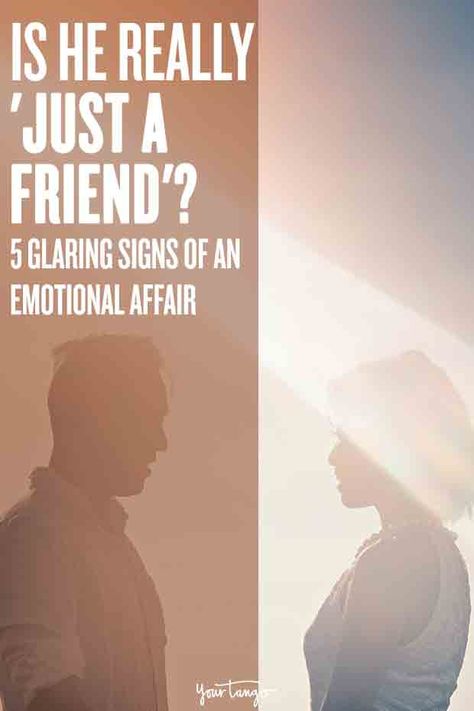 What Is An Emotional Affair? Signs Of Cheating On Your Husband Or Wife | Gal Szekely | YourTango #cheating #affair #emotionalaffair #marriage #marriageadvice #yourtango | For more, follow us on Pinterest: www.pinterest.com/yourtango Emotional Affair Signs, Signs Of Cheating, Secret Lovers Quotes, Emotional Infidelity, Affair Recovery, Signs He Loves You, Couples Therapist, Just A Friend, Emotional Affair