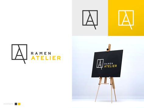 Atelier Logo Design, Atelier Logo, Arts Logo, Artist Logo, Abstract Art Wallpaper, Logotype Design, Marca Personal, Future Design, Design Graphique