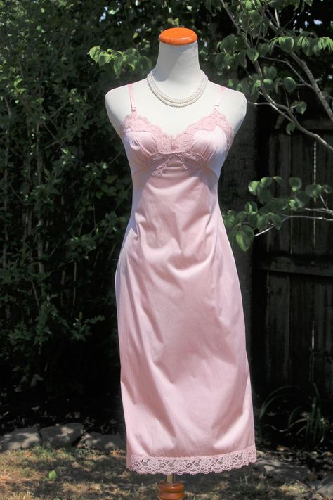 Vintage slip dress outfit