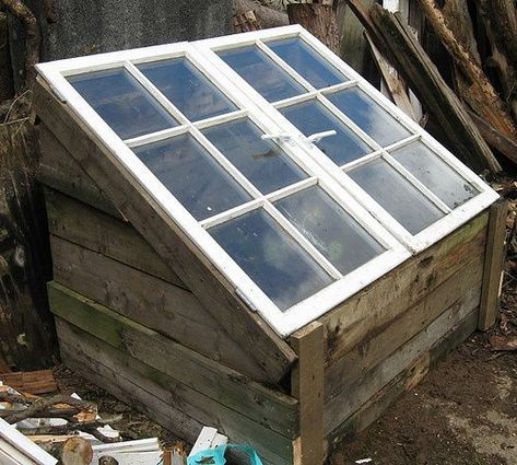 Here is a bunch of solid reasons why your yard could use the addition of a greenhouse, with 15 inexpensive pallet greenhouse plans & designs to choose from. Pallet Greenhouse, Cold Frame Plans, Cold Frame Diy, Cheap Greenhouse, Best Greenhouse, Build A Greenhouse, Greenhouse Interiors, Home Greenhouse, Greenhouse Ideas