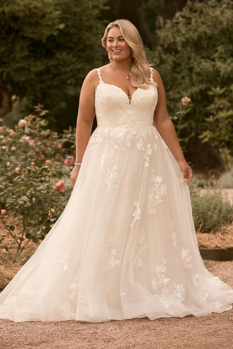 Sophia Tolli Wedding Dresses, Strapless Wedding Dress Mermaid, Off Shoulder Ball Gown, Wedding Dress Necklace, Plus Wedding Dresses, Lace Applique Wedding Dress, Sophia Tolli, Curvy Bride, Applique Wedding