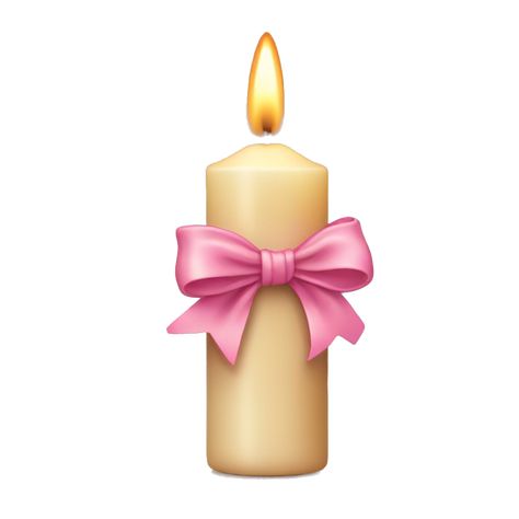 Beige candle with a pink bow emoji | AI Emoji Generator Discord Emoji Ideas, Christian Emojis, Pink Aesthetic Emoji, Candle Emoji, Idea Emoji, Preppy Emojis, Me Emoji, Girly Emojis, Beige Candle