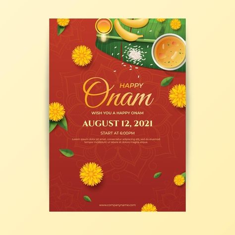 Gradient onam vertical poster template | Free Vector #Freepik #freevector #poster #celebration #india #holiday Onam Photos, Onam Poster, Onam Greetings, Onam Wishes, Onam Celebration, Web Design Ux Ui, Onam Festival, Poster Template Free, Happy Onam