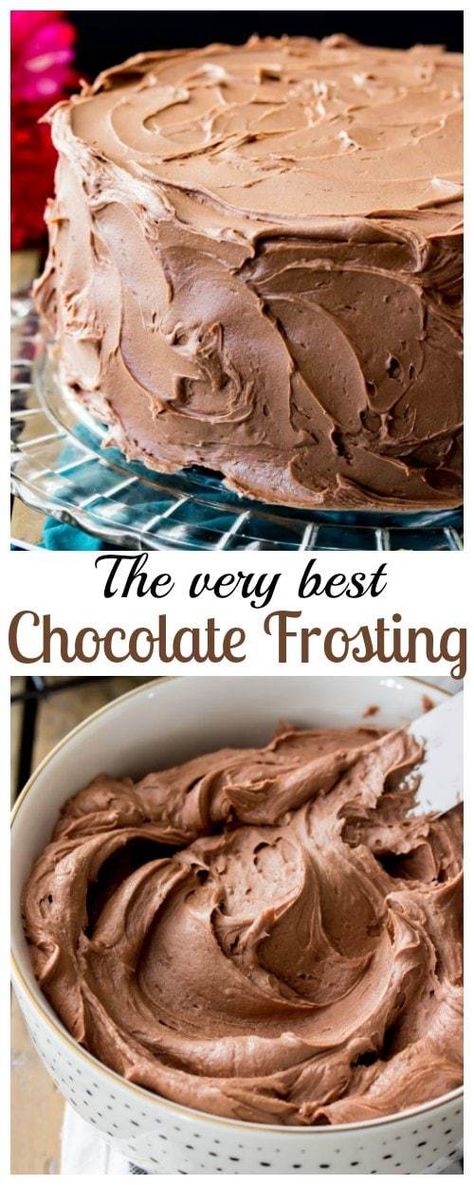 Simple Chocolate Frosting, Best Chocolate Frosting, Chocolate Icing Recipes, Dozen Cupcakes, Chocolate Frosting Recipe, 9 Cake, Chocolate Frosting Recipes, Cake Frosting Recipe, Frosting Recipe