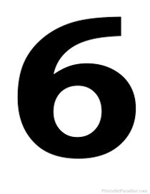 Silhouette Number 6 Number 6 Design Fonts, T Shirt Design Software, 9 Number, 6 Number, Black Numbers, Medical School Essentials, Printable Numbers, Number 6, Numbers Font