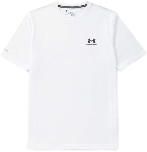 Under Armour Cotton Sportstyle Logo Short-Sleeve Crewneck Tee Athletic Shirts, Cotton Tee, White Undershirt, Tee Shirt, Under Armour, Summer Outfits, Tee Shirts, Crew Neck, Technology