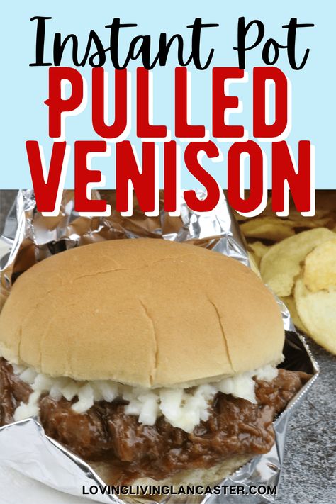 Pulled Venison Instant Pot, Instant Pot Venison Roast, Pulled Venison, Smokey Bbq Sauce, Venison Tenderloin Recipes, Sirloin Roast Recipes, Deer Roast, Venison Tenderloin, Bbq Sauce Ingredients