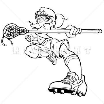 Lacrosse Drawing, Sports Clipart, Womens Lacrosse, Cute Drawing, Vector Clipart, Lacrosse, Clipart Images, Adobe Illustrator, Clip Art