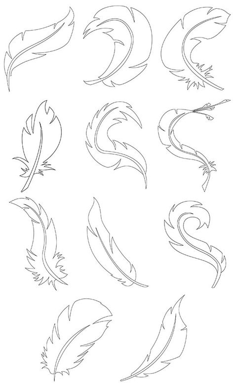 Print Feather In Hair Drawing, Stencils Printables, Pola Sulam, Stencil Patterns, 자수 디자인, Zentangle Patterns, Doodle Drawings, Journal Inspiration, Doodle Art