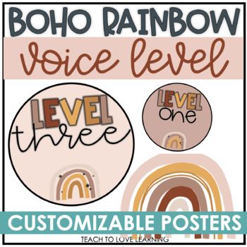 These printable voice level posters are the perfect visual for your students to learn your voice level expectations. These posters are part of a Boho Rainbow Decor Bundle- snag it here!This Product Includes:-Print and Cursive Options, Customizable Text-Numbers 0-5 for each design (you can pick and c... Rainbow Boho Theme, Ikea Tolsby Frame, Teaching Interview, Teacher Interview Questions, Whole Body Listening, Boho Rainbow Decor, Teacher Portfolio, Teaching Portfolio, Voice Levels