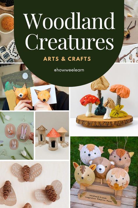 As the leaves change color and the air grows crisp, it's the perfect time to embrace the slower pace of autumn with some beautiful woodland craft ideas. From loose-part nature crafts to playful woodland animal masks and puppets, these 15 ideas will connect your little ones with nature while developing their creativity and fine motor Woodland Paper Crafts, Woodland Dramatic Play, Diy Woodland Creatures, Woodland Creature Activities, Woodland Birthday Activities, Woodland Theme Preschool, Recycled Animal Crafts, Christmas Nature Crafts For Kids, Thanksgiving Nature Crafts For Kids