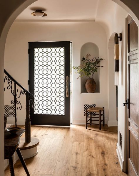 This Art Director Stumbled Across His L.A. Home on a Stroll Magical Interior, Spanish Bungalow, New Paint Colors, Reclaimed Doors, Vintage Credenza, Spanish Style Home, Vintage Dining Chairs, Spanish House, Wood Ceilings