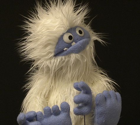 Yeti from TheYetee.com by Jonathan Little. Puppets Aesthetic, Yeti Aesthetic, Puppet Aesthetic, Spoon Puppets, Wooden Spoon Puppets, Sherlock Gnomes, Custom Puppets, Puppet Master, Puppets Diy