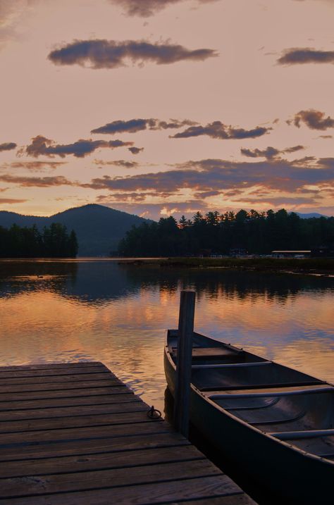 Lake Placid in the morning. Lake Placid Aesthetic, Boat Life Aesthetic, Lake Life Aesthetic, Lake George Village, Summer Vacation Spots, Fun Winter Activities, Autumn Lake, Lake Living, Boat Ride