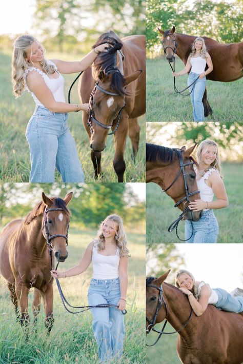 Senior Pictures with Horse Senior Picture Locations, Senior Horse Photography, Horse Unique, Senior Pictures Locations, Horse Senior Pictures, Senior Szn, Pictures With Horses, Unique Senior Pictures, Class Of 2025