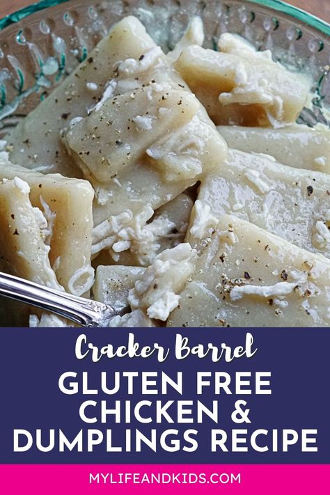 Experience the warmth of Cracker Barrel's Chicken and Dumplings in a gluten-free version! Our recipe captures the classic flavors without gluten, making it perfect for those with dietary sensitivities. Join us on this culinary journey for a delicious twist on a beloved comfort food classic. Homemade Gluten Free Dumplings, How To Make Gluten Free Dumplings, Gluten Free Dumplings Chicken, Gf Chicken And Dumplings, Almond Flour Dumplings, Gluten Free Dumplings Recipe, Gluten Free Chicken Dumplings, Gluten Free Chicken And Dumplings Recipe, Gf Dumplings