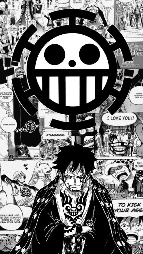 Trafalgar Law Wallpapers Aesthetic, Trafalgar D Water Law Wallpaper, Law Wallpaper, Trafalgar Law Wallpapers, Cool Anime Backgrounds, Trafalgar Law, One Piece Images, Poster Ideas, Manga Anime One Piece