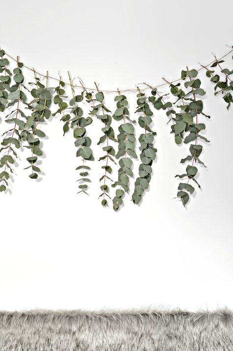 DIY eucalyptus garland - a beautiful backdrop for your Christmas table - easy to make and smells divine too | your DIY family Diy Eucalyptus Garland, Diy Eucalyptus, Minimal Christmas, Decor Ikea, Eucalyptus Garland, Diy Garland, Deco Floral, Diy Planters, Homemade Christmas