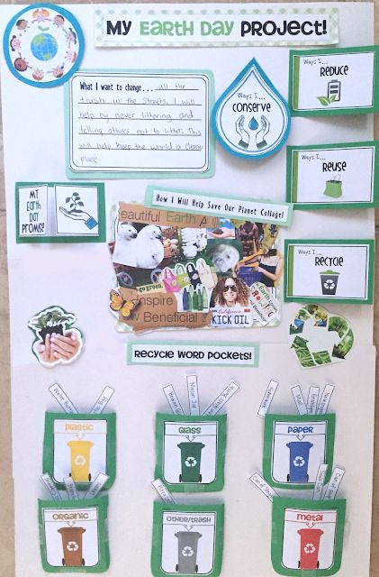 Earth Day Activities for the Elementary Classroom Earth Day Poster Ideas Student, Interactive Poster Ideas, Interactive Poster Design, Sustainability Poster, Ochrana Prírody, Interactive Poster, Recycling Activities, Environment Projects, Earth Projects