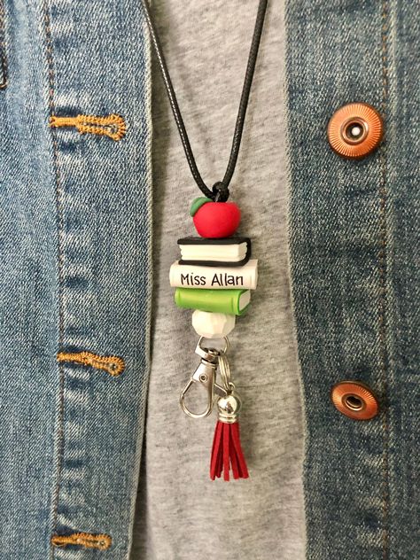 Excited to share this item from my #etsy shop: Teacher lanyard with name, Teacher Appreciation gift personalized, Beaded teacher lanyard, Student teacher gift, ID holder, Graduation gift Teacher Lanyards, Handmade Teacher Gifts, Teacher Accessories, Diy Lanyard, Student Teacher Gifts, Teachers Diy, Teachers Gifts, Teacher Lanyard, Beadable Products