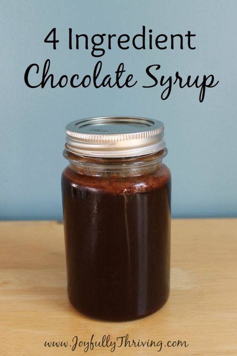 I love this homemade chocolate syrup recipe. This easy recipe has only 4 ingredients and is so delicious! #chocolate Chocolate Syrup Recipe, Chocolate Syrup Recipes, Homemade Chocolate Syrup, Homemade Chocolate Sauce, Chocolate Chip Shortbread Cookies, Good Recipe, Clam Recipes, Syrup Recipe, Chocolate Syrup