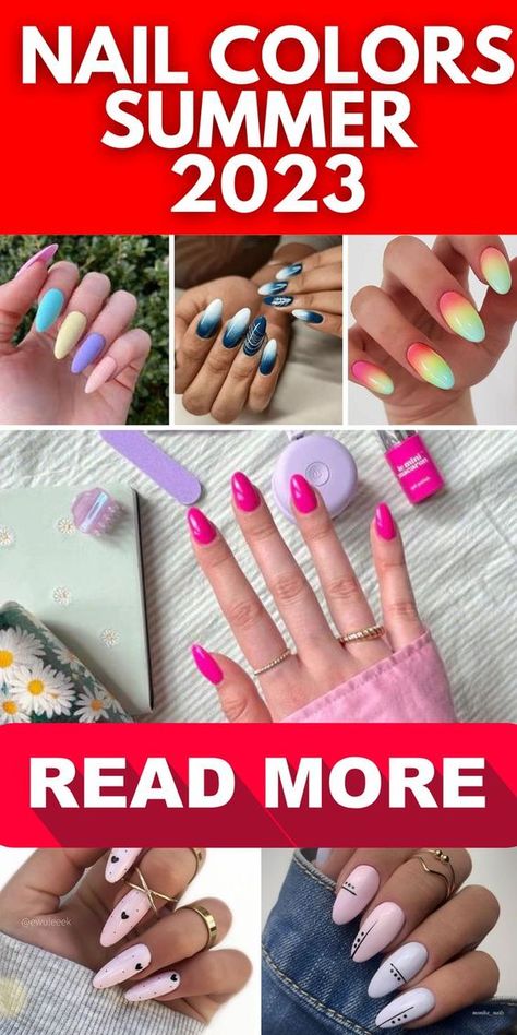 Nail Colors Summer 2023: Trends, Tips and Inspiration – 26 Ideas Sns Colors, Latest Nail Colours, Dip Nail Colors, Popular Nail Colors, Toe Nail Color, Nail Color Trends, Sns Nails, Latest Nail Trends, Summer Toe Nails