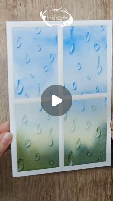 Painting Raindrops, Drawing Rain, Sap Green, Austin Kleon, Watercolor Tutorials, Green Watercolor, Window View, Window Painting, Watercolour Tutorials