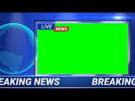 Live News Green Screen Video Effect VFX/Breaking News Green Screen Video Effect - YouTube Live News Overlay, Mentahan Berita Breaking News, Breaking News Green Screen, News Green Screen, Intro Ideas, Green Screen Video Effect, Breaking News Video, Greenscreen Ideas, Video Effect