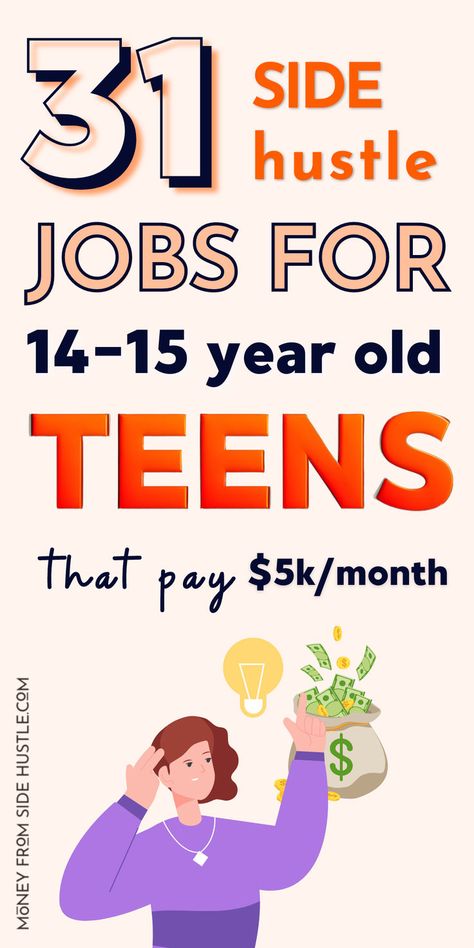 best jobs for teens Teenager Jobs, Side Hustle Jobs, Making Money Teens, Shopify Marketing, Teen Money, Etsy Promotion, Ways To Get Money, Summer Jobs, Jobs For Teens