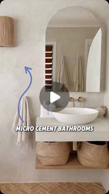 Cement Walls Bathroom, Micro Cement Bathroom Ideas, Micro Concrete Floor, Cement Shower Walls, Cement Bathrooms, Micro Concrete Bathroom, Micro Cement Wall, Cemcrete Bathroom, Cement Bathroom Ideas