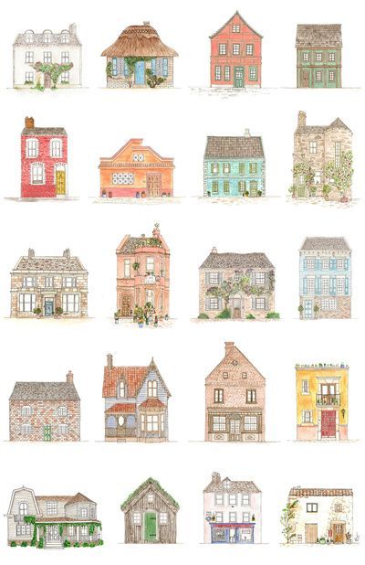 Draw a person, a house and a tree and discover who you really are! Draw A City, Arte Naive, Houses Art, Arte Doodle, Magic House, Building Illustration, House Illustration, House Drawing, Popular Art