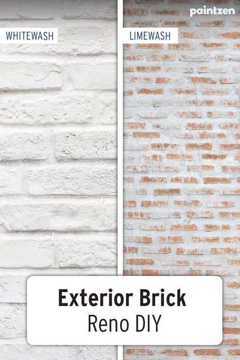 Whitewash Brick Before And After, Cover Exterior Brick, How To Whitewash Exterior Brick, Limewash Outdoor Brick, Whitewash Brick Exterior With Siding, Whitewashed Exterior Brick, Light Painted Brick Exterior, Lime Wash On Red Brick, Outdoor Brick Home Remodel