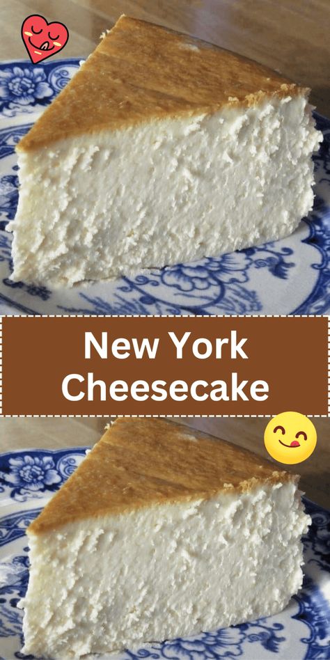 New York Cheesecake Yummy Cheesecake, Cheesecake Recipes Classic, Recipe Gluten Free, Best Cheesecake, Easy Cheesecake Recipes, New York Cheesecake, Easy Cheesecake, Desserts Recipes, Cheesecake Recipes